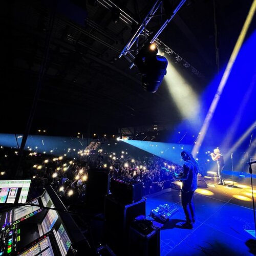 Stage Left the place to be at Mini Tour Stop 3/6 with #matthiasreim for #litteventtechnik / #shuremicrophones...